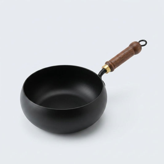 Cast Iron Skillet with wooden handle