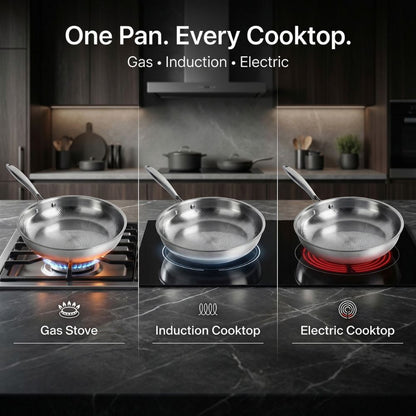 Pure Titanium Frying Pan with Utensil Set