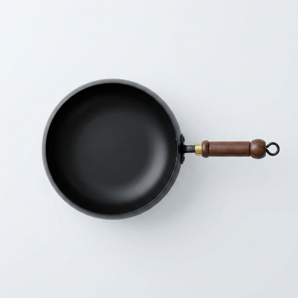 Cast Iron Skillet with wooden handle