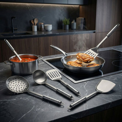 Pure Titanium Cookware Starter Set | Pan & Utensils Bundle