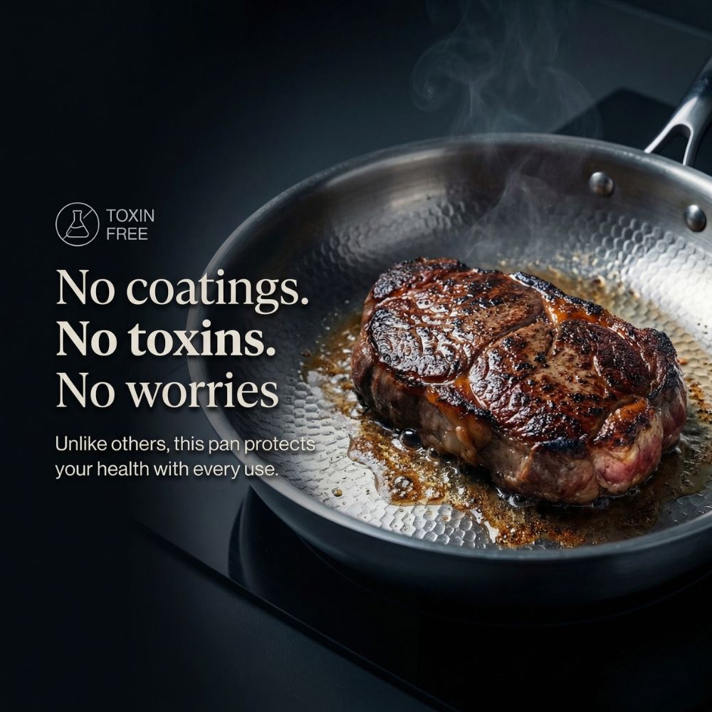 Pure Titanium Frying Pan with Utensil Set